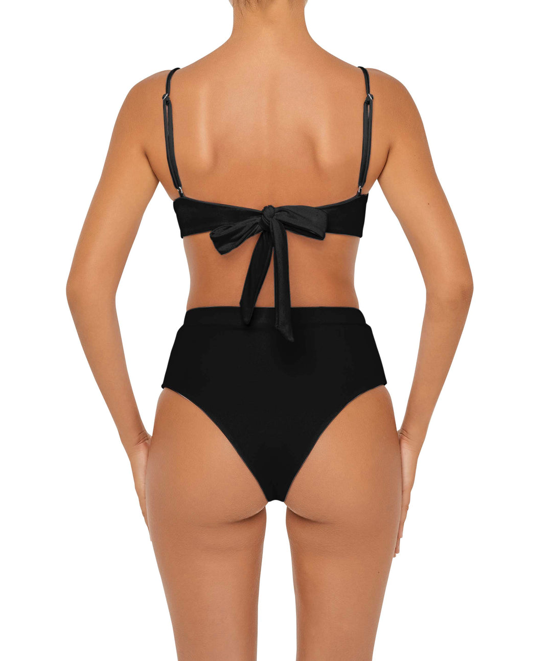 BSWS-B88 High Waisted Thin Band Bikini Bottom