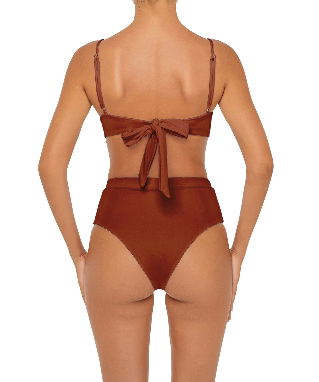 BSWS-B88 High Waisted Thin Band Bikini Bottom