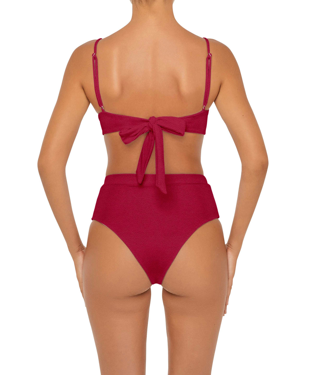 BSWS-B88 High Waisted Thin Band Bikini Bottom
