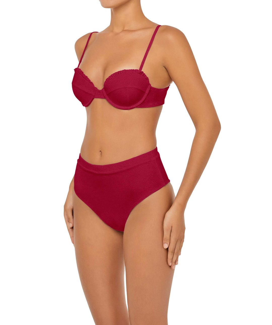 BSWS-T88 Ruffles Underwire Bikini Top