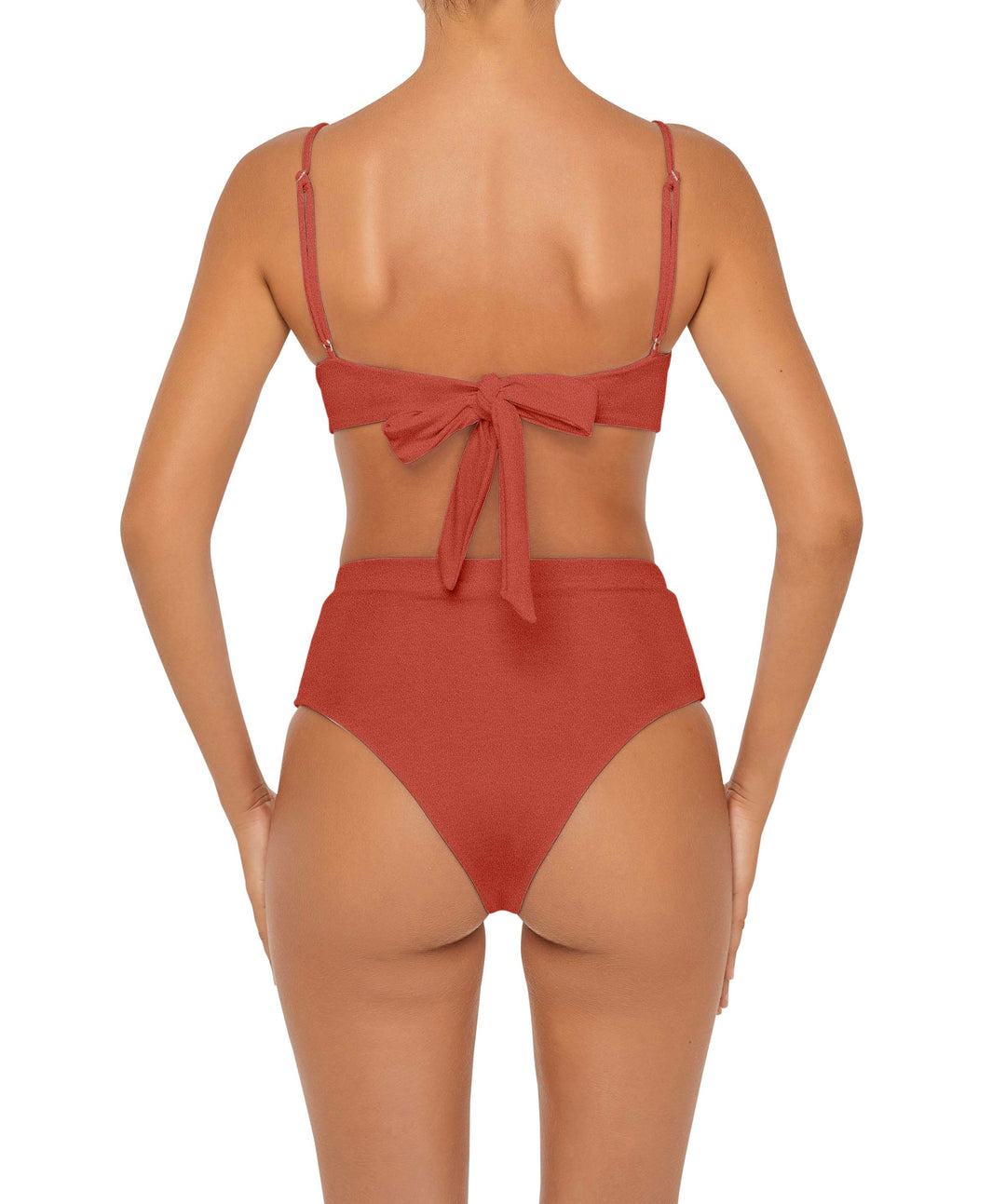 BSWS-B88 High Waisted Thin Band Bikini Bottom