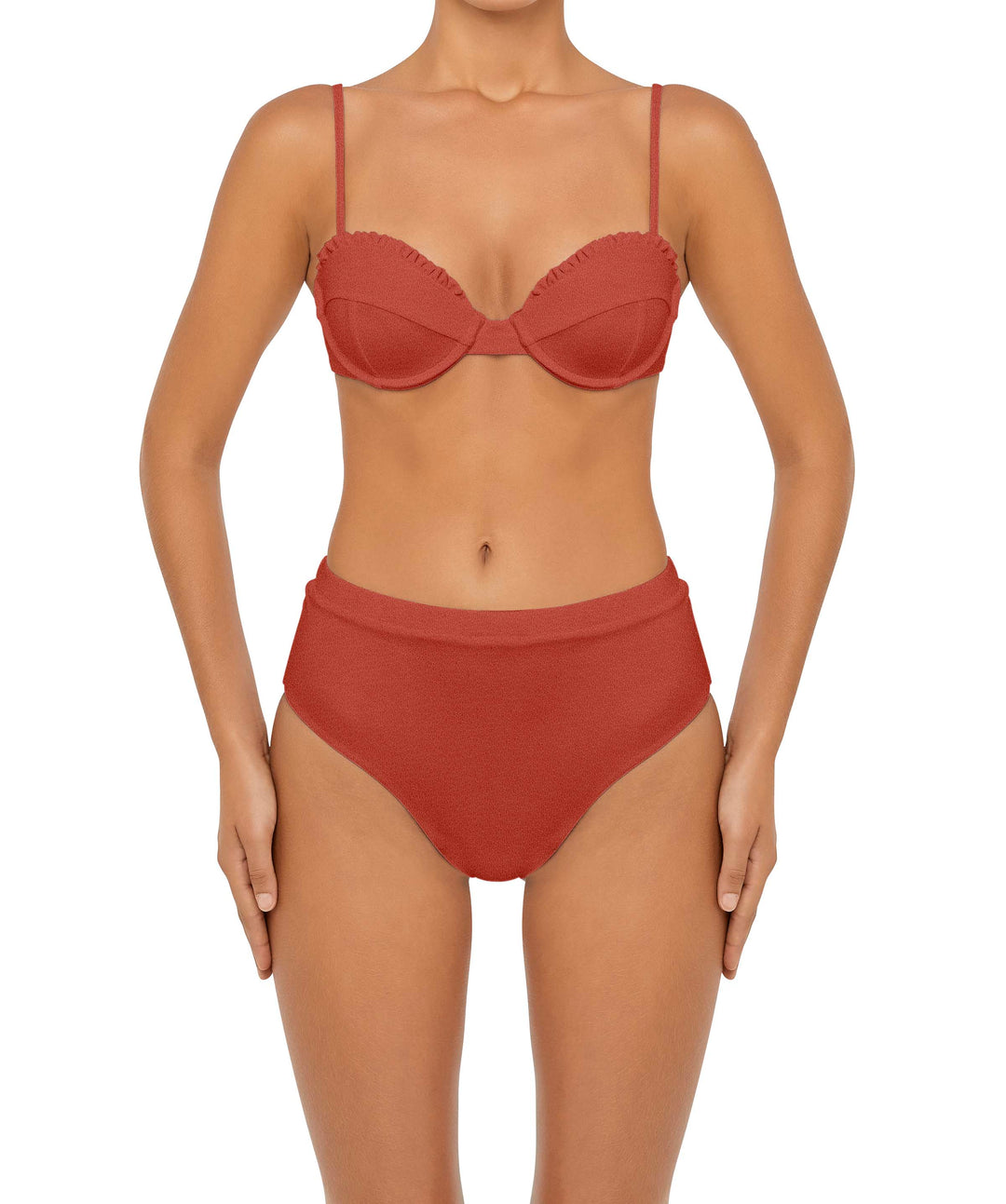 BSWS-T88 Ruffles Underwire Bikini Top