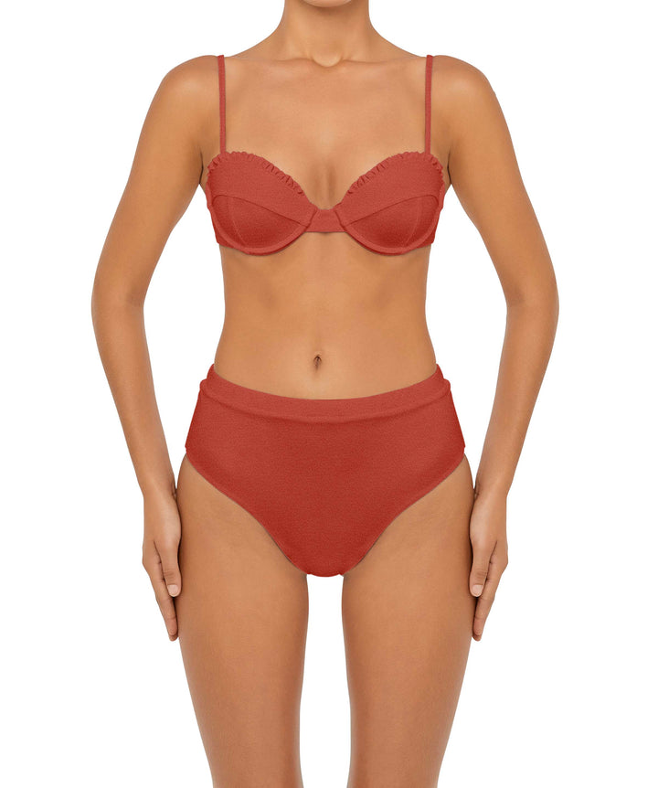 BSWS-T88 Ruffles Underwire Bikini Top