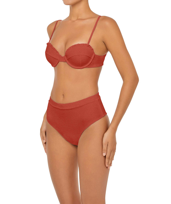 BSWS-T88 Ruffles Underwire Bikini Top