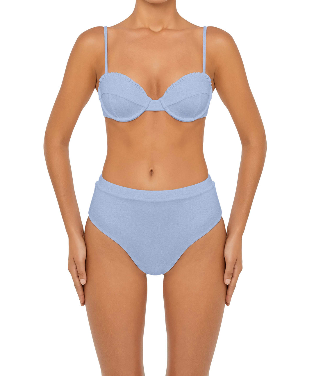 BSWS-B88 High Waisted Thin Band Bikini Bottom