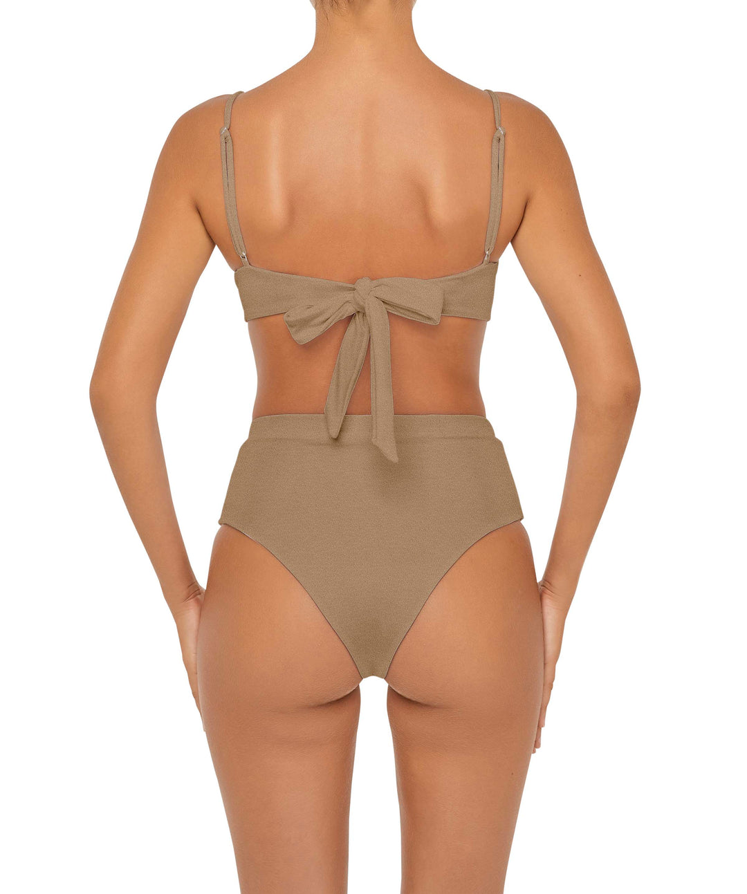 BSWS-B88 High Waisted Thin Band Bikini Bottom