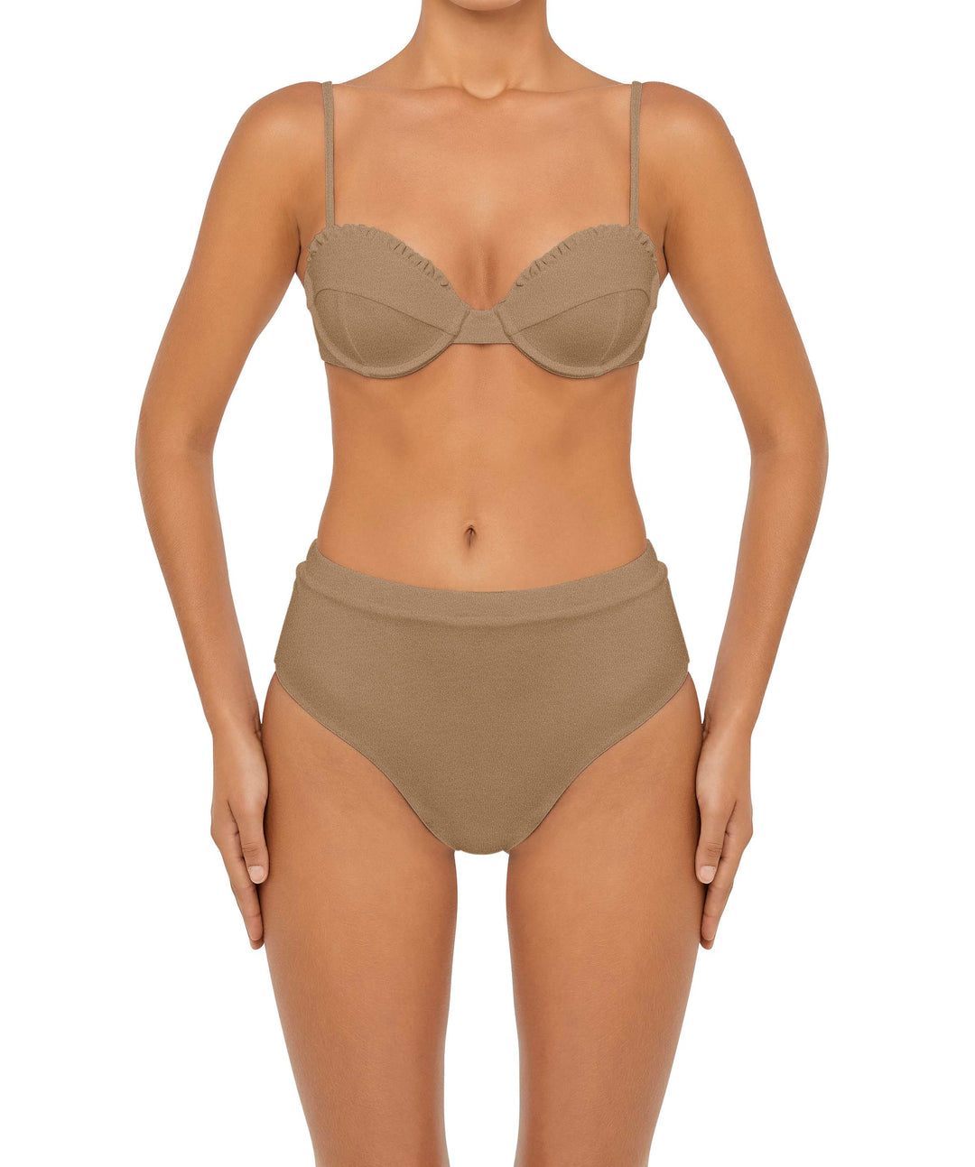 BSWS-B88 High Waisted Thin Band Bikini Bottom