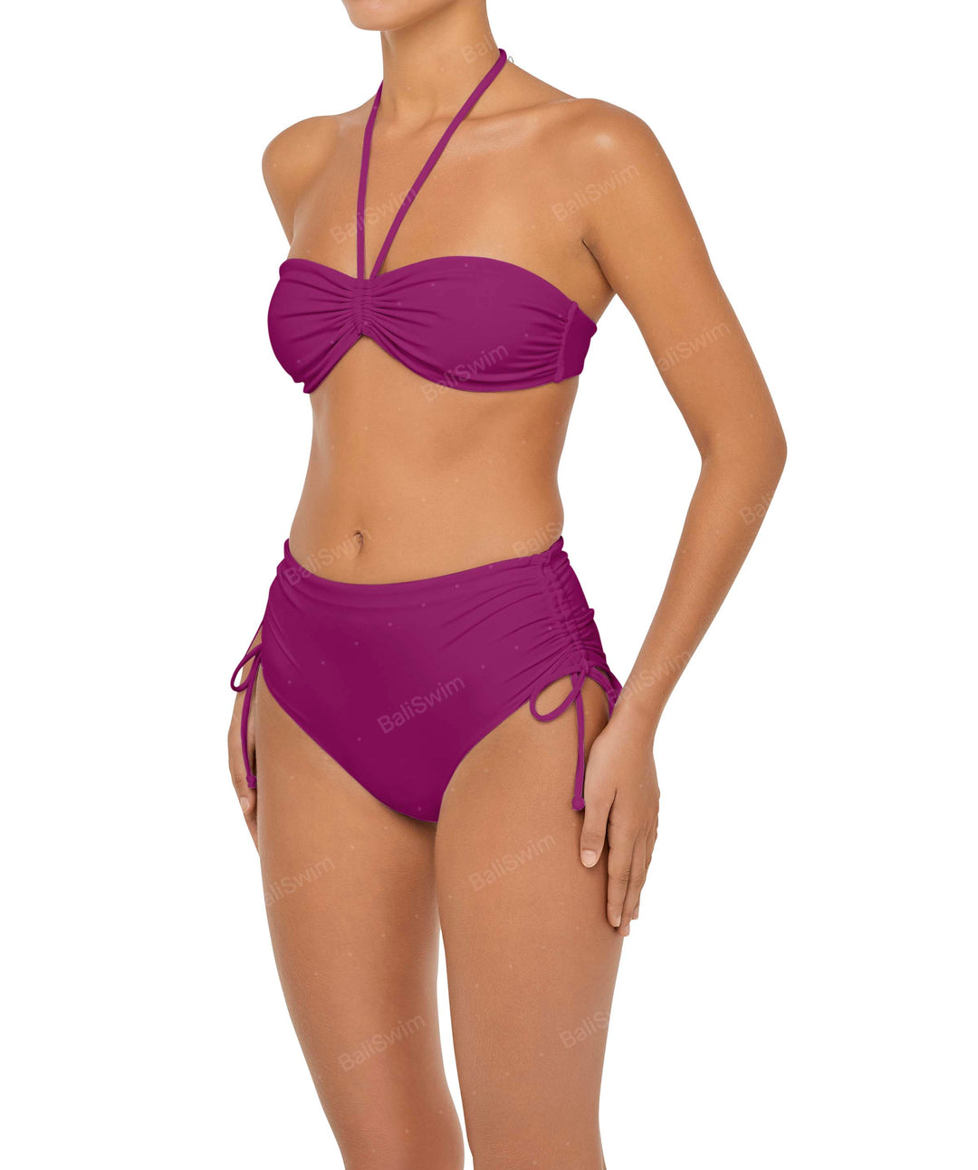 BSWS-T89 Bandeau Halter Neck Bikini Top