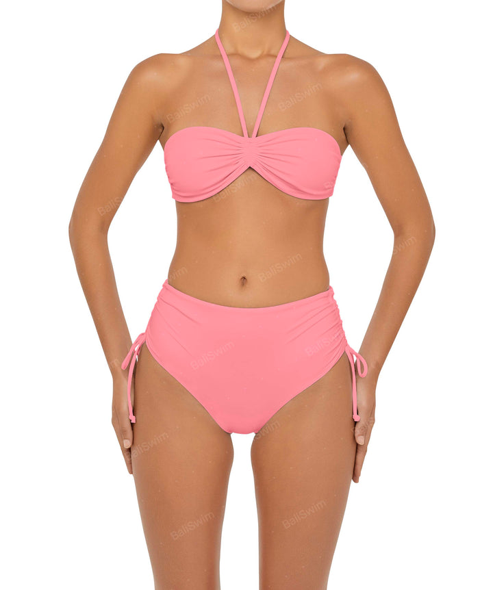 BSWS-T89 Bandeau Halter Neck Bikini Top