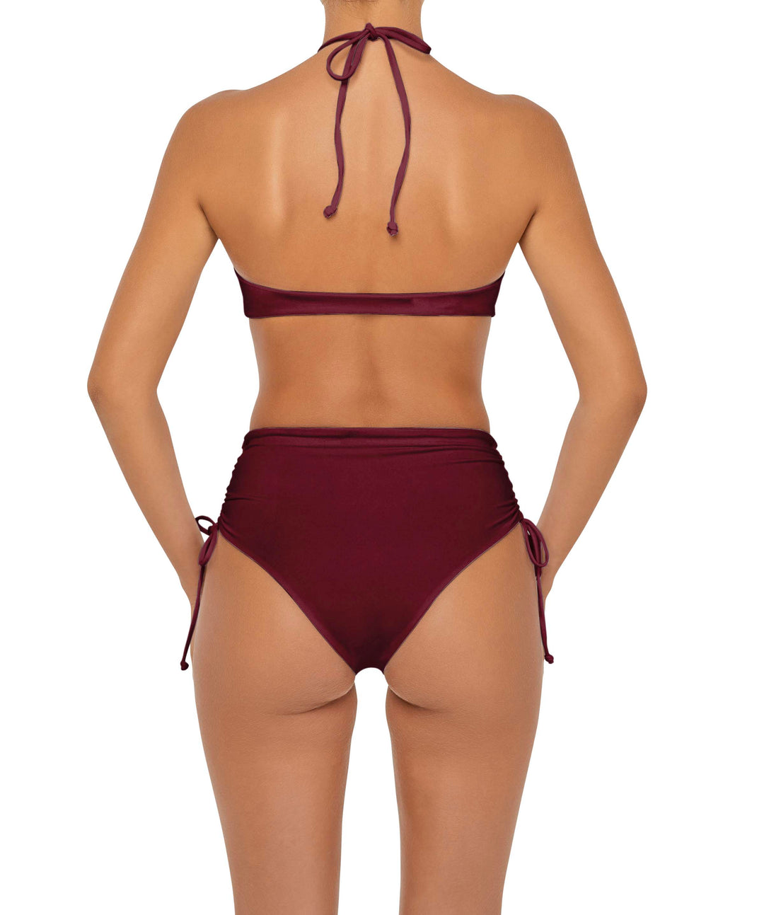 BSWS-T89 Bandeau Halter Neck Bikini Top