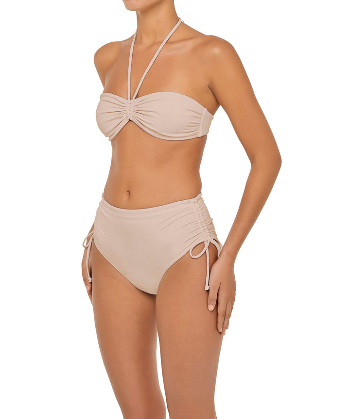 BSWS-B89 High Waisted Side Tunneled Bikini Bottom
