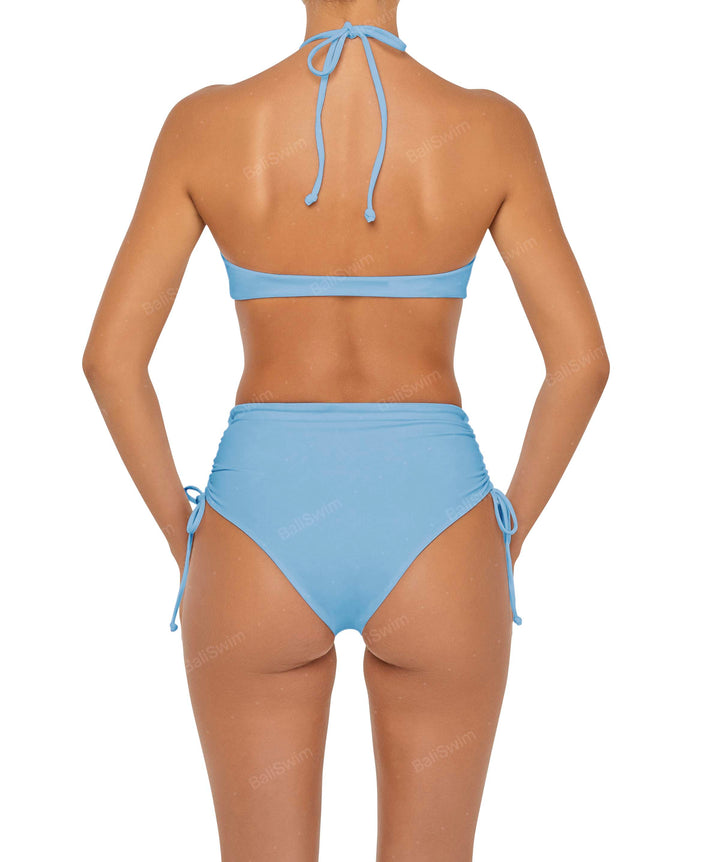 BSWS-B89 High Waisted Side Tunneled Bikini Bottom