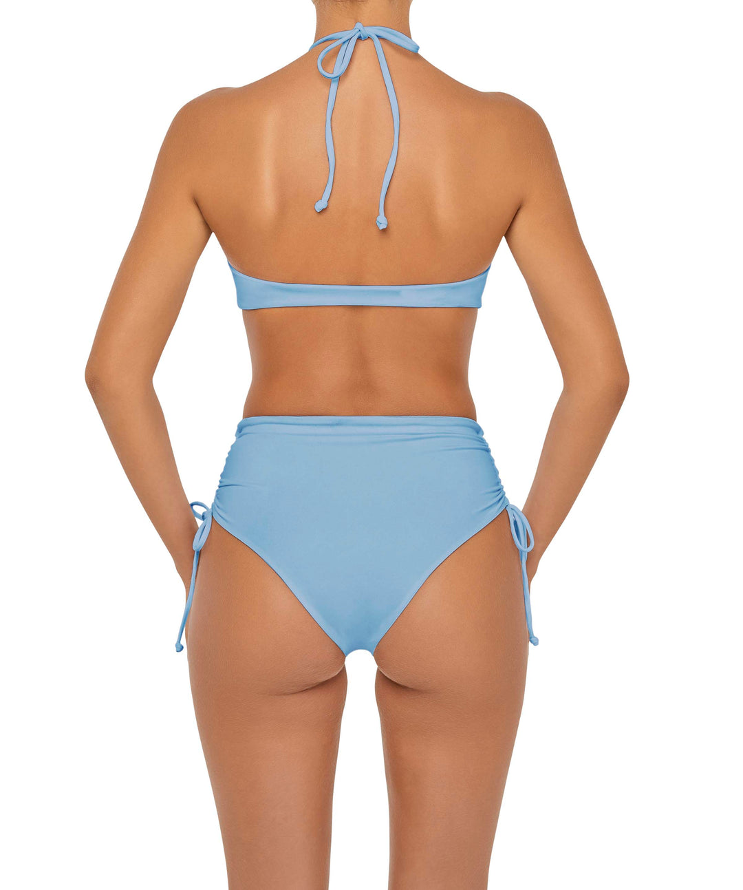 BSWS-B89 High Waisted Side Tunneled Bikini Bottom