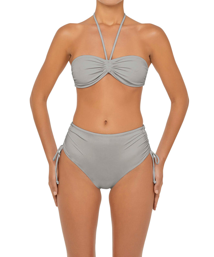 BSWS-B89 High Waisted Side Tunneled Bikini Bottom