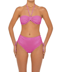 BSWS-B89 High Waisted Side Tunneled Bikini Bottom