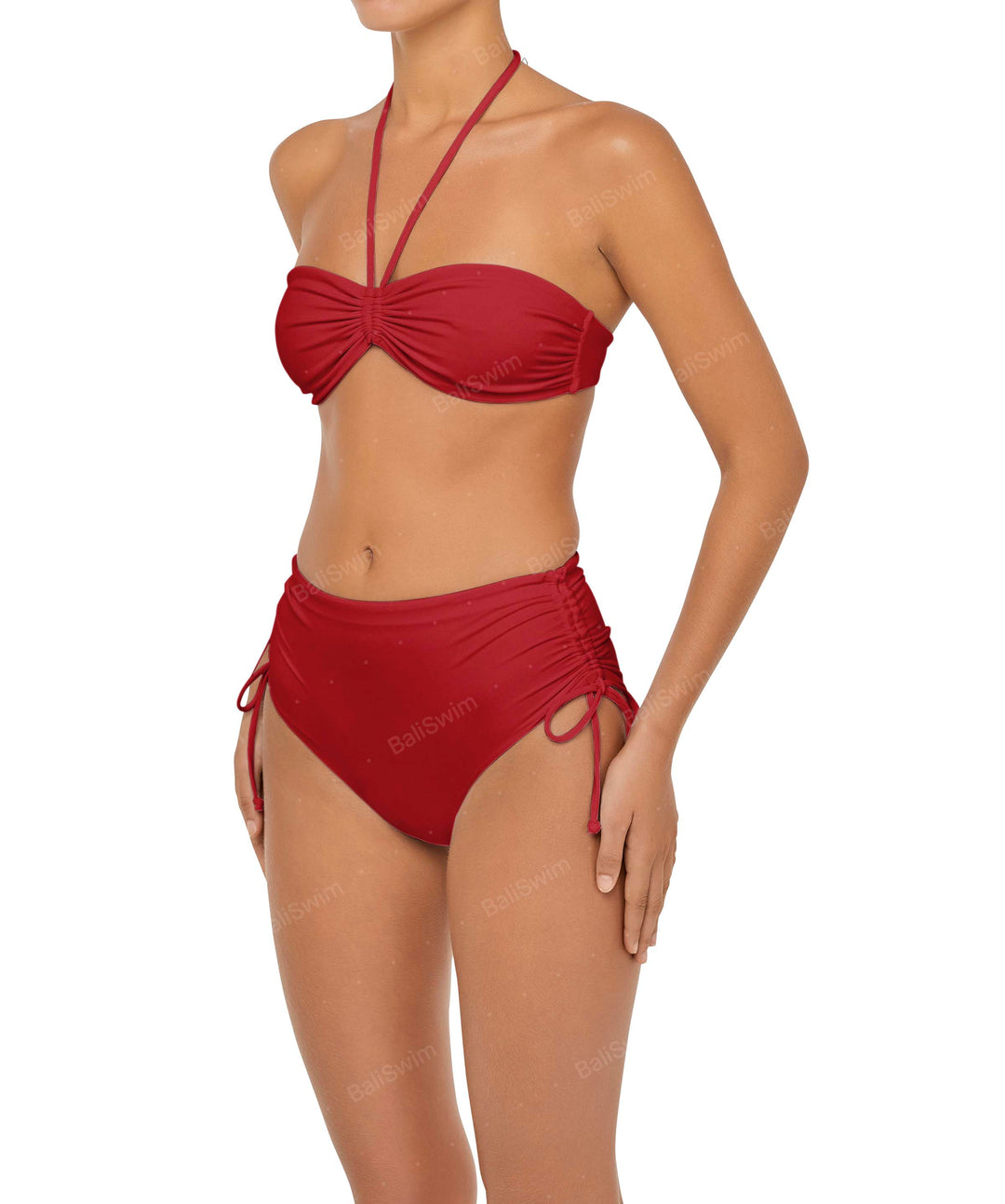 BSWS-T89 Bandeau Halter Neck Bikini Top