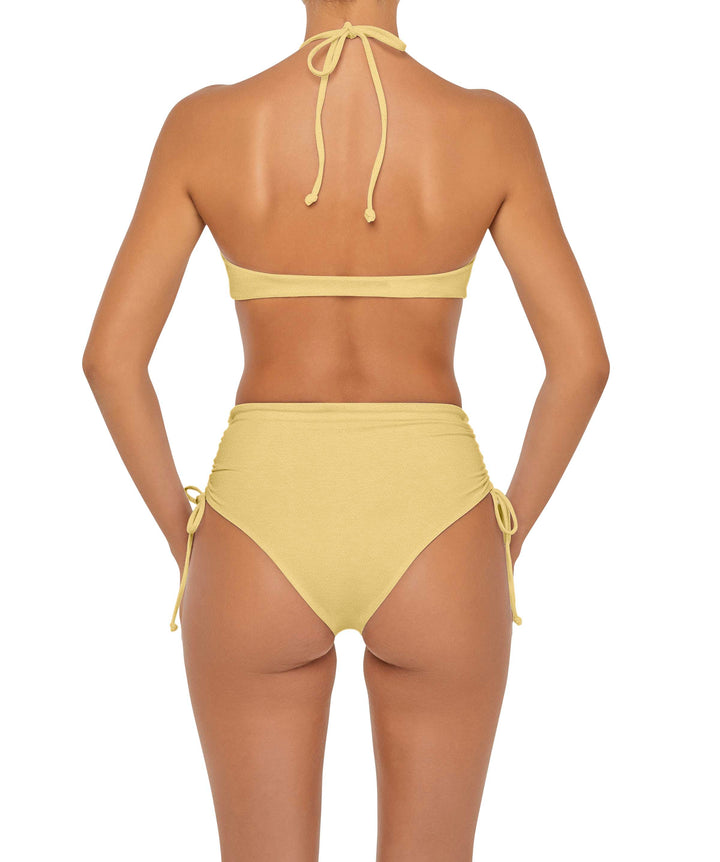 BSWS-B89 High Waisted Side Tunneled Bikini Bottom