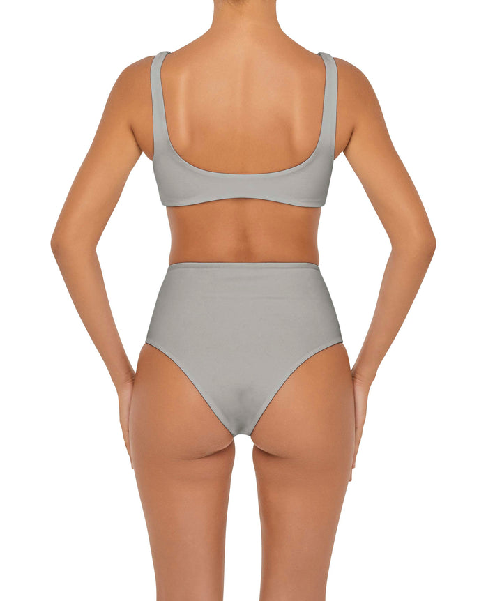 BSWS-B90 High Waisted Waist Belted O'Ring Bikini Bottom