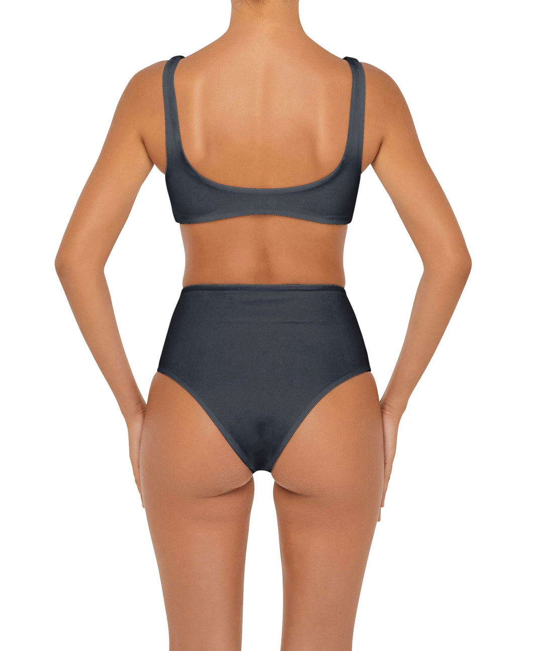 BSWS-B90 High Waisted Waist Belted O'Ring Bikini Bottom