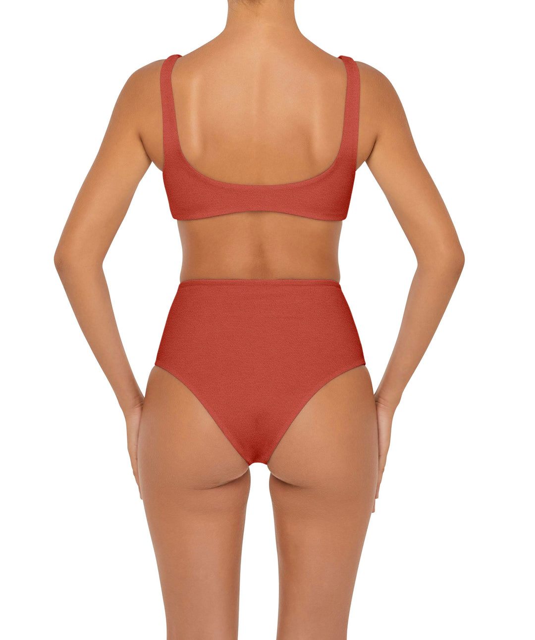 BSWS-B90 High Waisted Waist Belted O'Ring Bikini Bottom