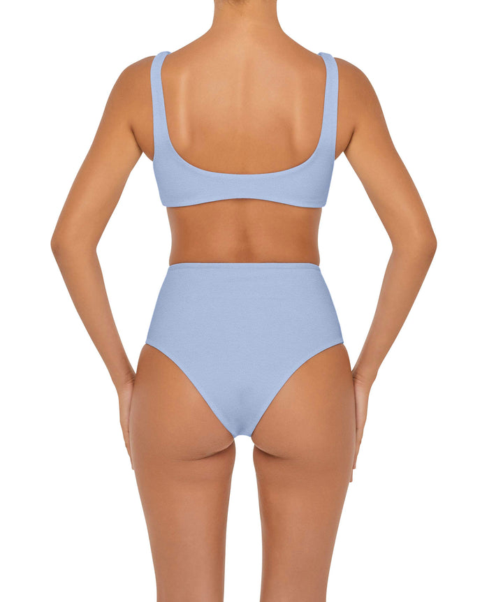 BSWS-B90 High Waisted Waist Belted O'Ring Bikini Bottom