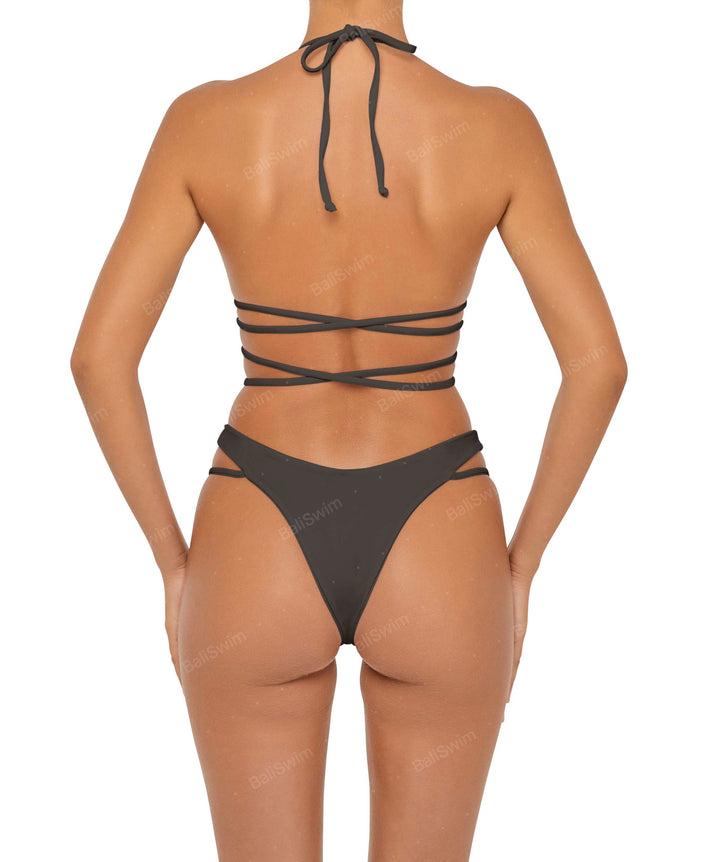 BSWS-B91 V-Waisted Double Strap Bikini Bottom