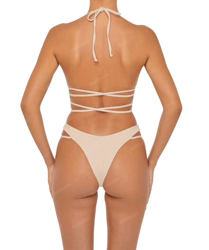 BSWS-B91 V-Waisted Double Strap Bikini Bottom
