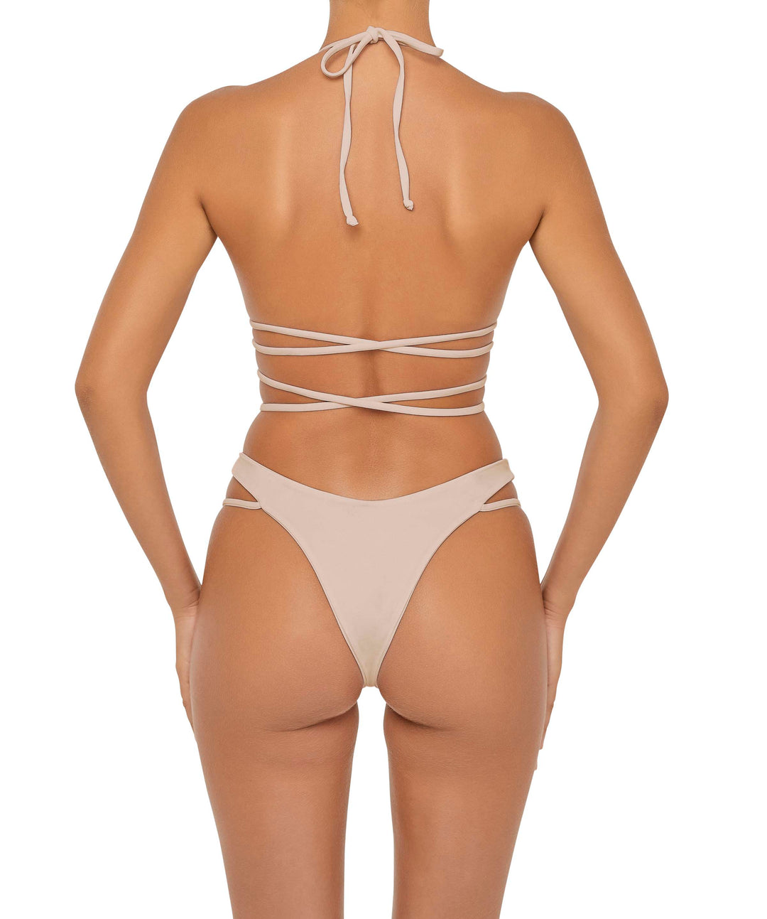 BSWS-B91 V-Waisted Double Strap Bikini Bottom