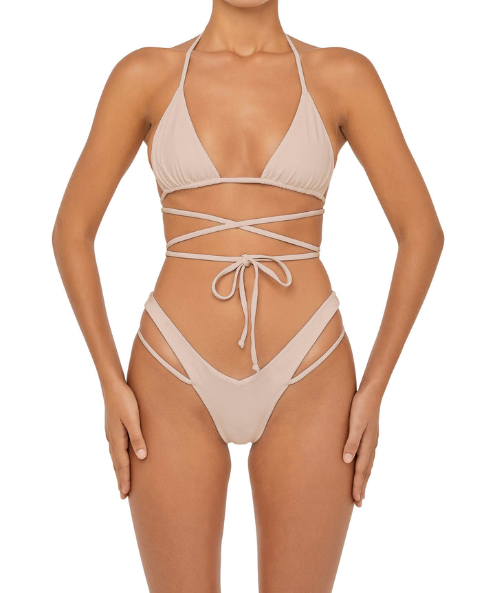 BSWS-B91 V-Waisted Double Strap Bikini Bottom