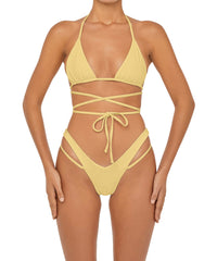 BSWS-B91 V-Waisted Double Strap Bikini Bottom
