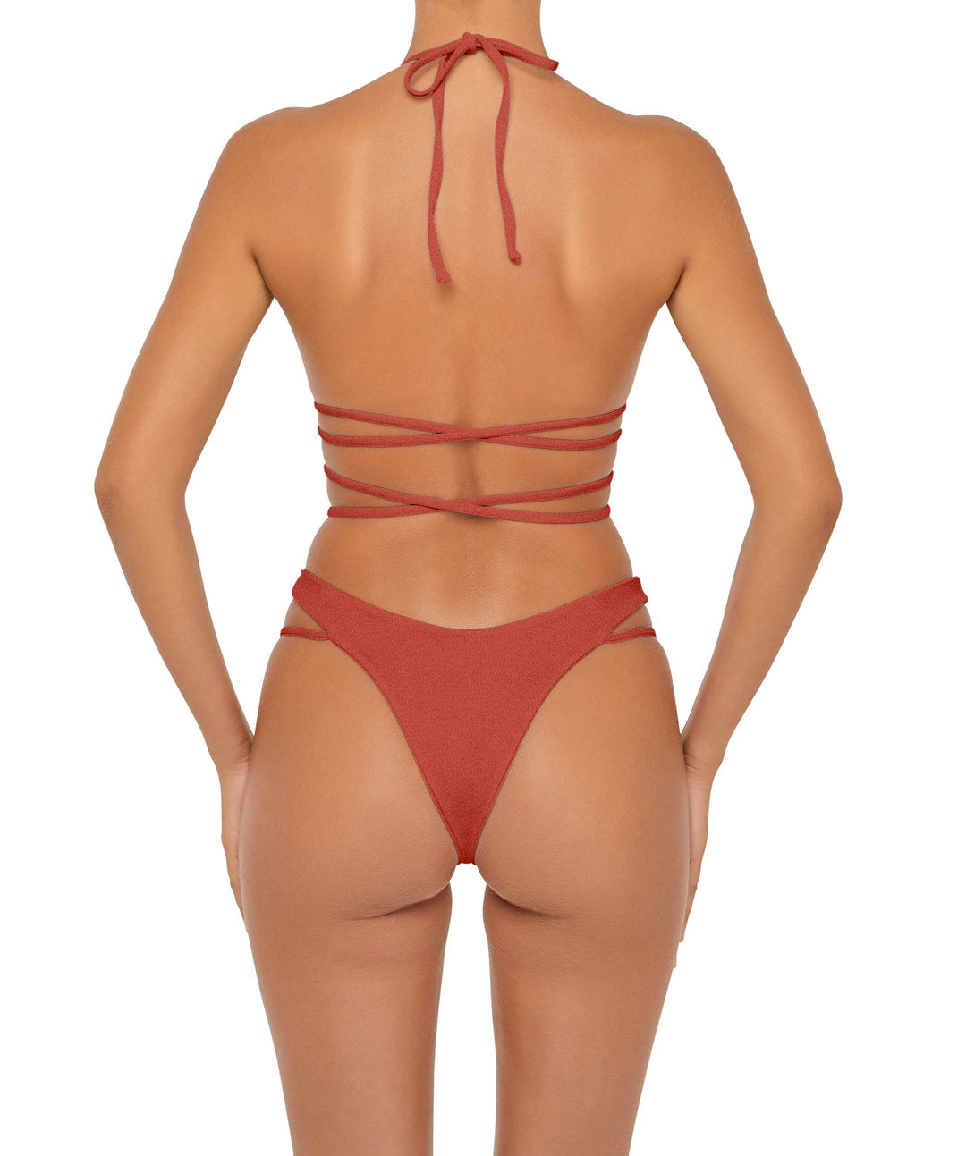 BSWS-B91 V-Waisted Double Strap Bikini Bottom