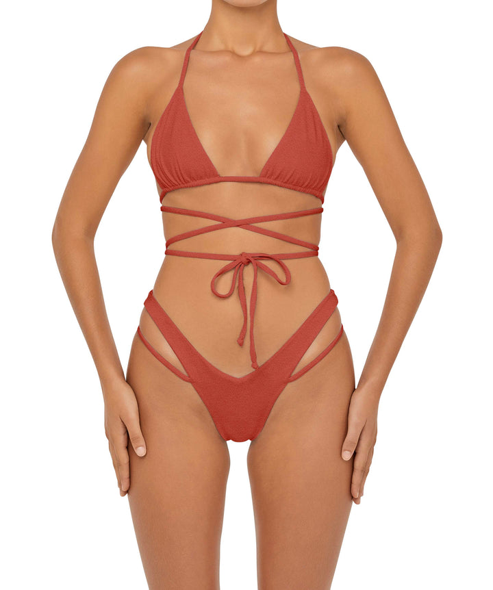 BSWS-B91 V-Waisted Double Strap Bikini Bottom