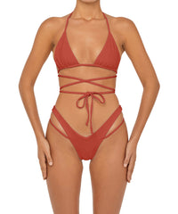 BSWS-B91 V-Waisted Double Strap Bikini Bottom
