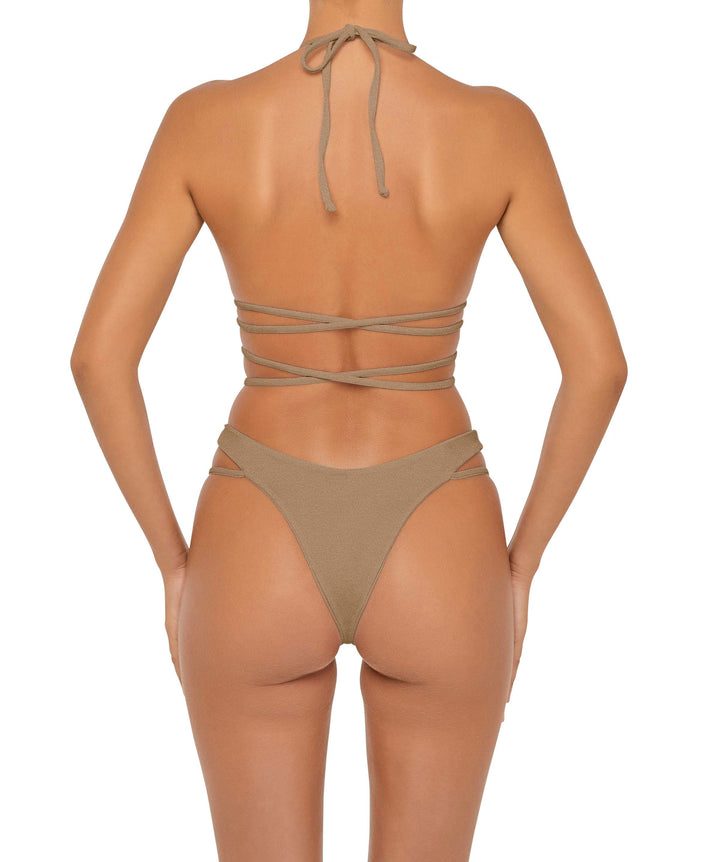 BSWS-T91 Wrap Around Straps Halter Bikini Top