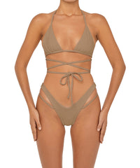 BSWS-B91 V-Waisted Double Strap Bikini Bottom