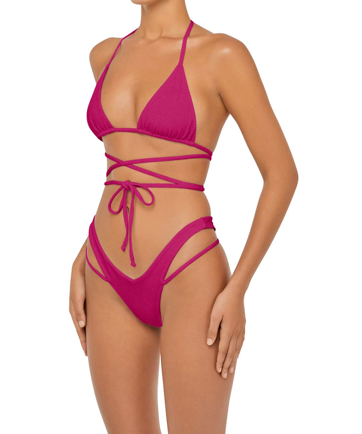 BSWS-B91 V-Waisted Double Strap Bikini Bottom