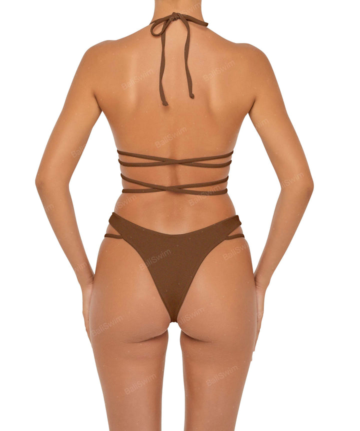 BSWS-B91 V-Waisted Double Strap Bikini Bottom