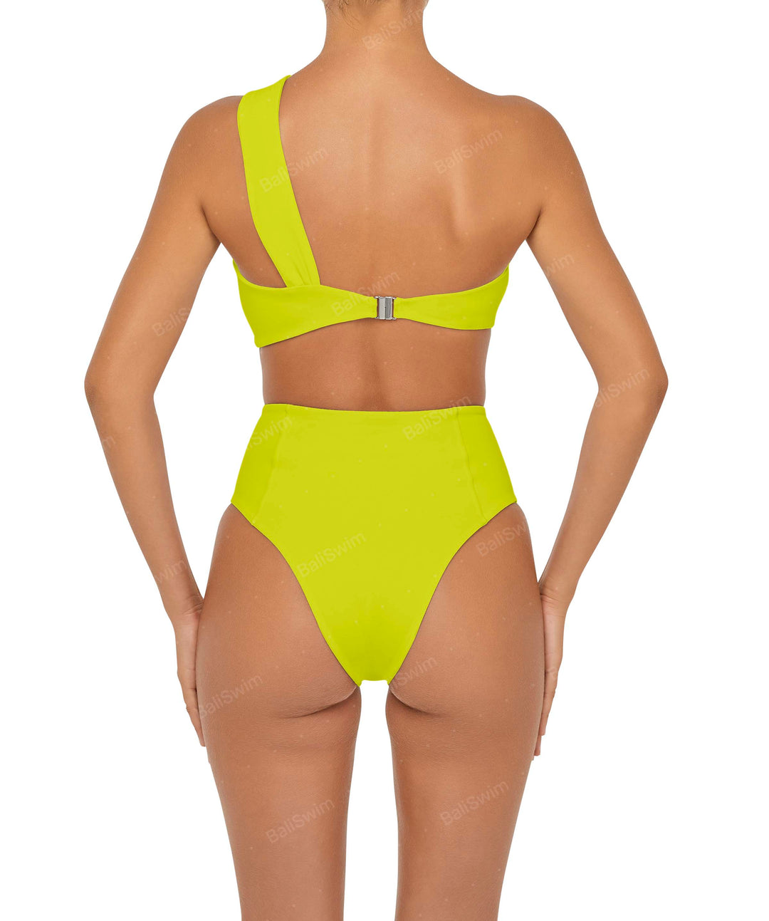 BSWS-T92 Ruched One Shoulder Bikini Top