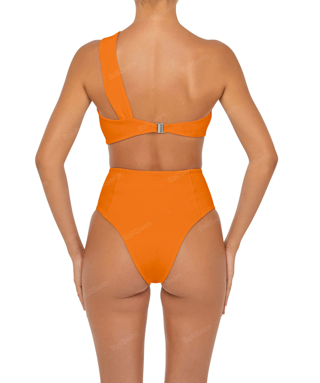 BSWS-T92 Ruched One Shoulder Bikini Top