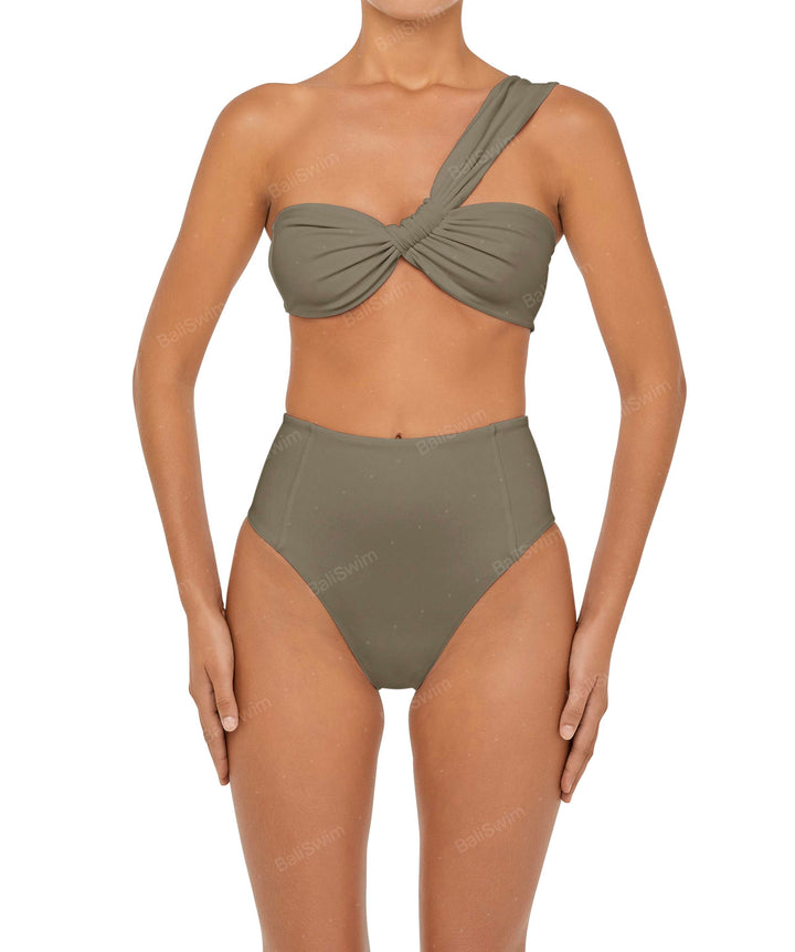 BSWS-B92 High Waisted Princess Seam Bikini Bottom