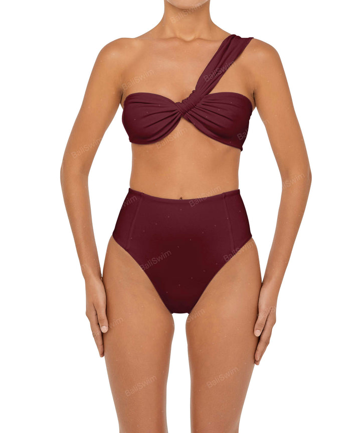 BSWS-B92 High Waisted Princess Seam Bikini Bottom