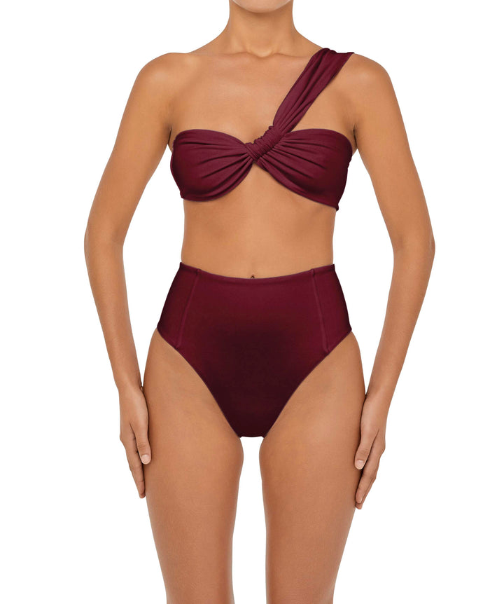 BSWS-T92 One Shoulder Tunnel Bandeau Top