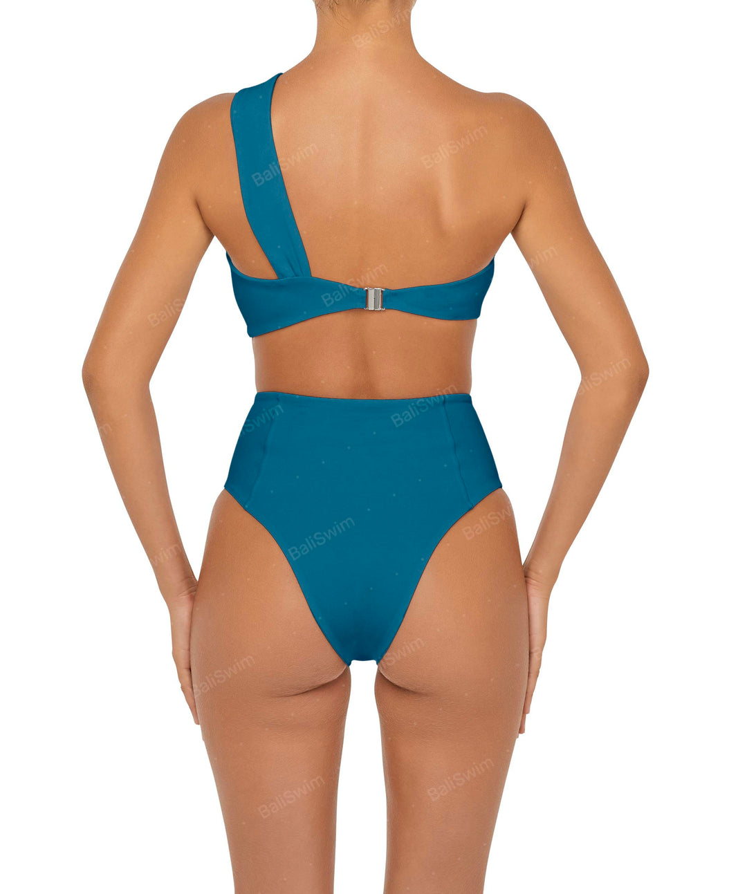 BSWS-T92 Ruched One Shoulder Bikini Top
