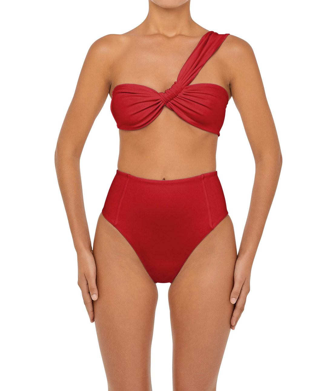 BSWS-B92 High Waisted Princess Seam Bikini Bottom