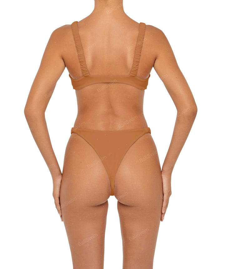 BSWS-T94 Gathered Strap Camisole Bikini Top