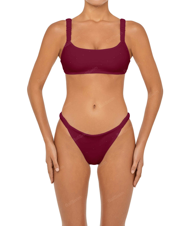 BSWS-B94 Gathered Strap Bikini Bottom