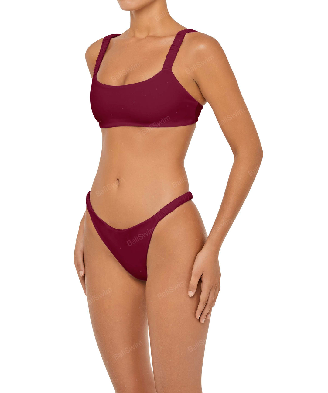 BSWS-B94 Gathered Strap Bikini Bottom