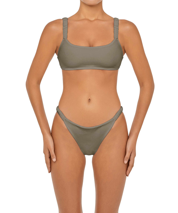 BSWS-T94 Gathered Strap Camisole Bikini Top