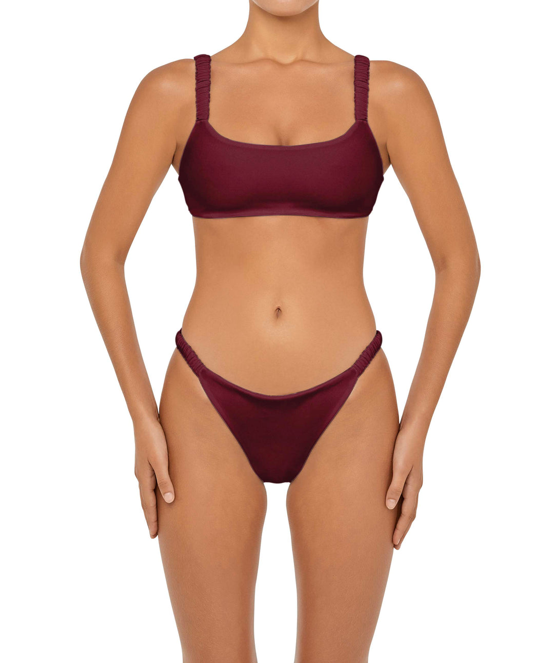 BSWS-T94 Scrunch Strap Bralette with Fixed Back