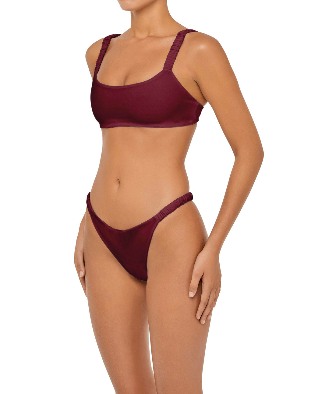 BSWS-B94 Gathered Strap Bikini Bottom